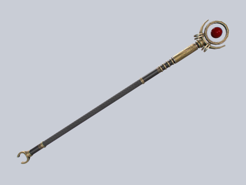 Sacred staff 3D Model