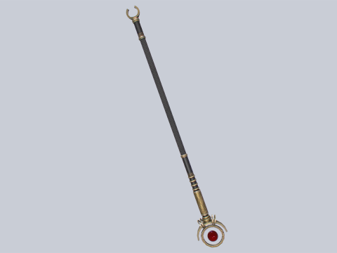 Sacred staff 3D Model