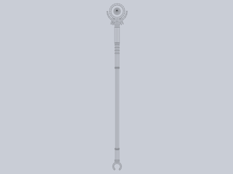 Sacred staff 3D Model