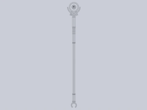 Sacred staff 3D Model