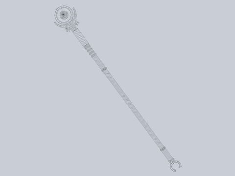 Sacred staff 3D Model