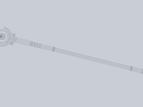 Sacred staff 3D Model
