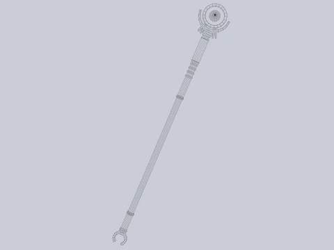 Sacred staff 3D Model
