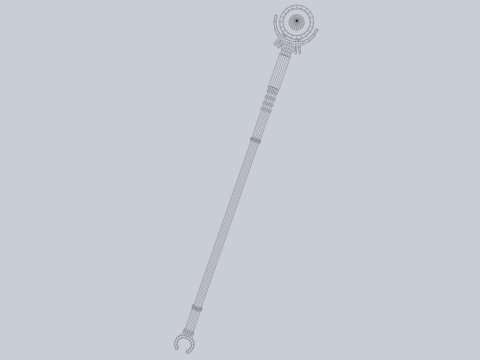 Sacred staff 3D Model