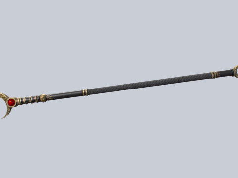 Sacred staff Modelo 3D