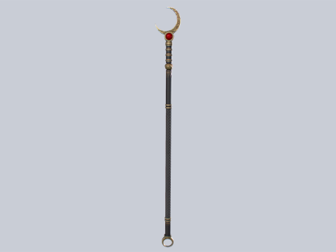 Sacred staff Modelo 3D