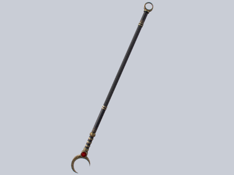 Sacred staff Modelo 3D