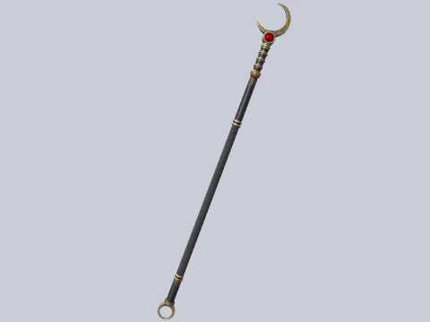 Sacred staff 3D Model