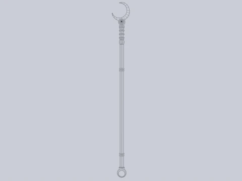 Sacred staff 3D Model