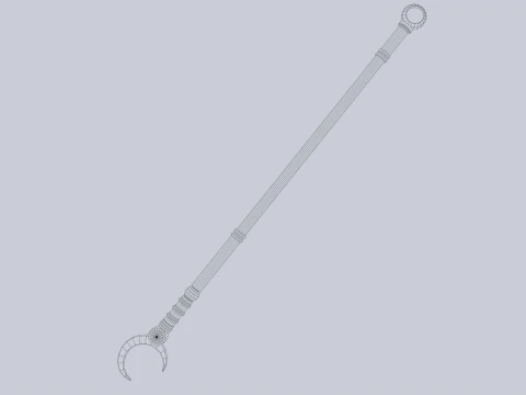 Sacred staff 3D Model