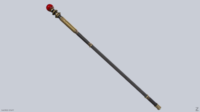 Sacred staff Modelo 3D .c4d .max .obj .3ds .fbx .stl .blend 