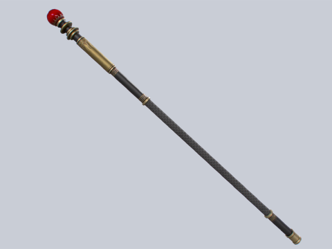 Sacred staff 3D Model