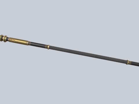 Sacred staff Modelo 3D