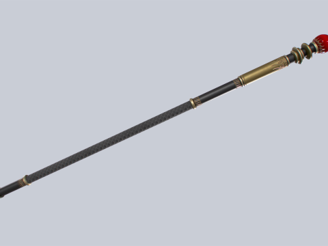Sacred staff Modelo 3D