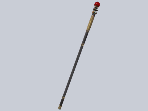Sacred staff Modelo 3D
