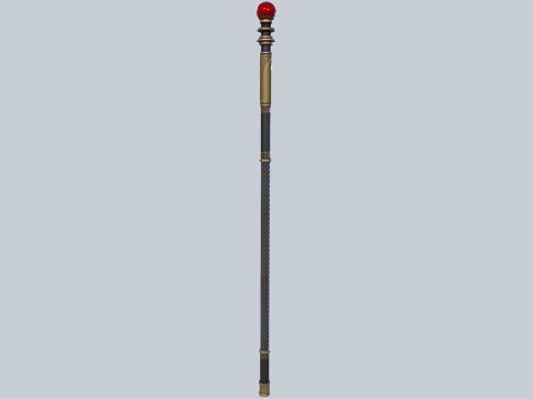Sacred staff Modelo 3D