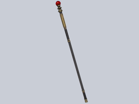 Sacred staff Modelo 3D