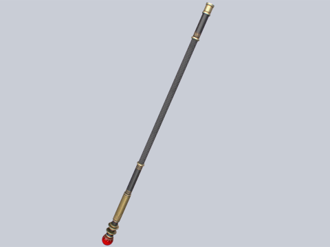 Sacred staff Modelo 3D