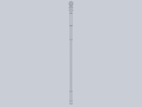Sacred staff Modelo 3D