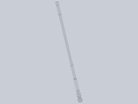 Sacred staff Modelo 3D