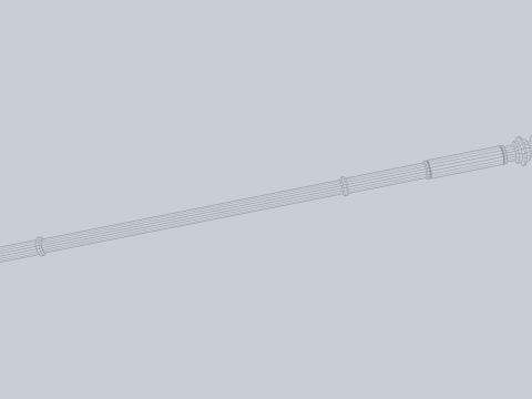Sacred staff Modelo 3D