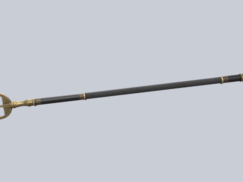 Sacred staff 3D Model