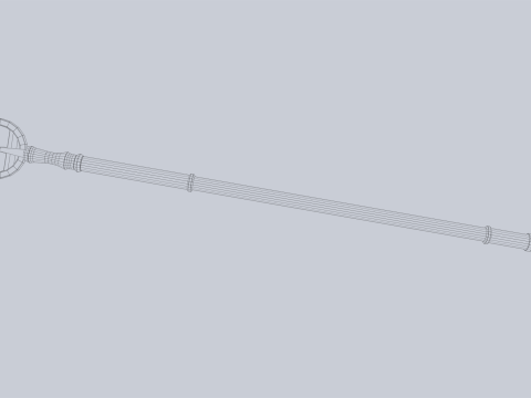 Sacred staff 3D Model