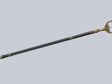 Sacred staff 3D Model