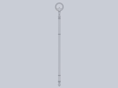 Sacred staff 3D Model