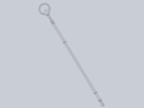 Sacred staff 3D Model