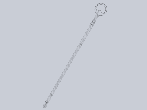 Sacred staff 3D Model