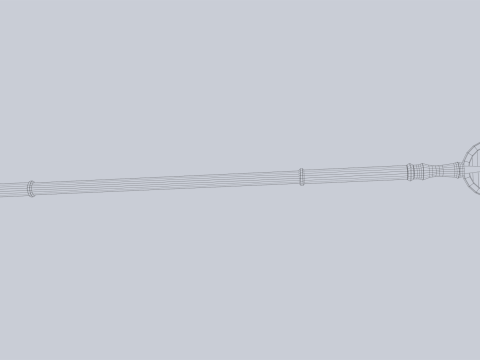 Sacred staff 3D Model