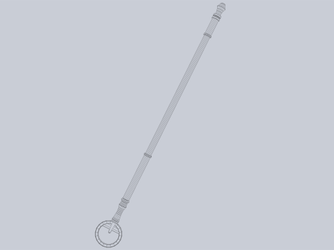Sacred staff 3D Model