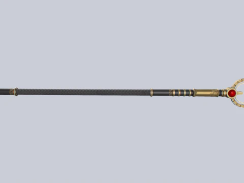 Sacred staff 3D Model