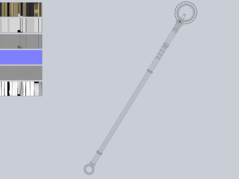 Sacred staff 3D Model