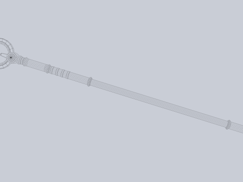 Sacred staff 3D Model