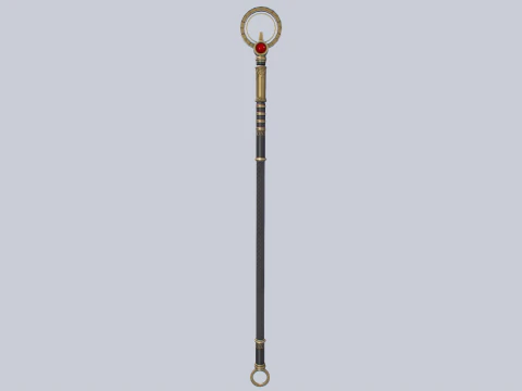 Sacred staff 3D Model