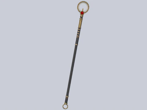Sacred staff 3D Model