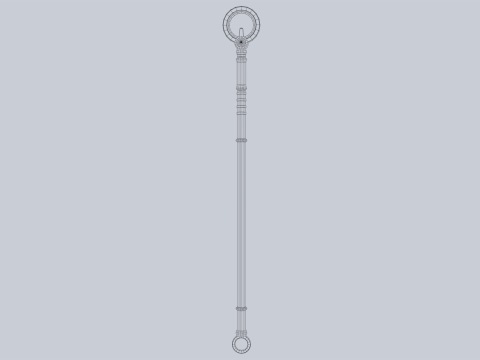Sacred staff 3D Model