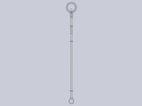 Sacred staff 3D Model