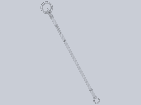 Sacred staff 3D Model