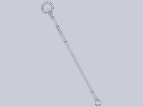 Sacred staff 3D Model