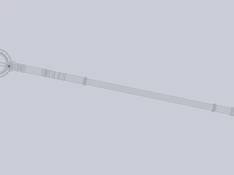 Sacred staff 3D Model