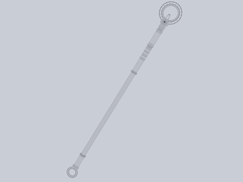 Sacred staff 3D Model