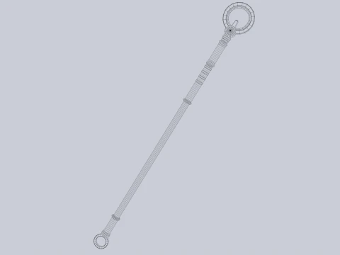 Sacred staff 3D Model
