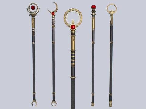 Колекція священного персоналу 3D Модель