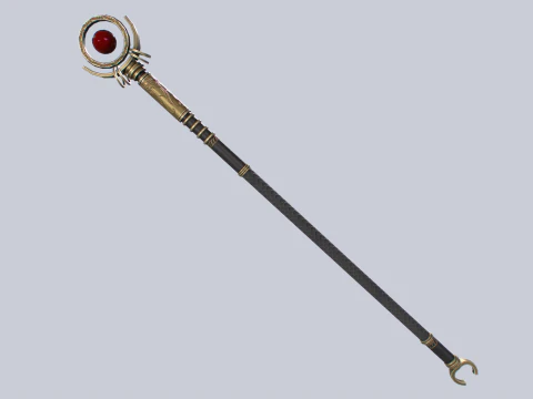 Sacred staff collection 3D Model