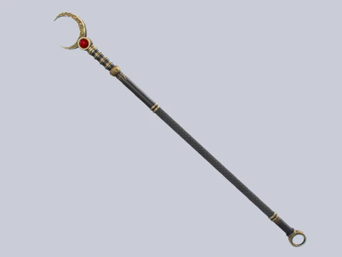 Sacred staff collection 3D Model