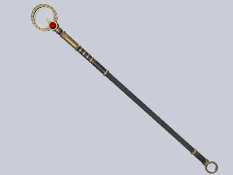 Sacred staff collection 3D Model