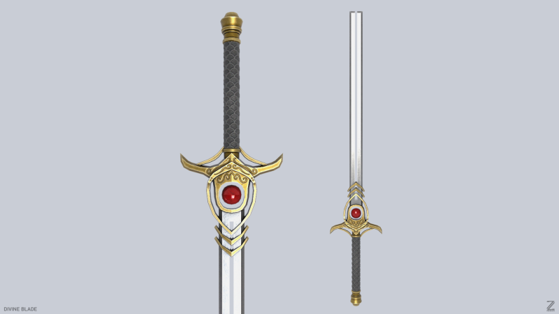 Divine blade 3D मॉडल .c4d .max .obj .3ds .fbx .stl .blend 
